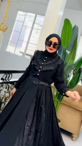 ZIFA FASHION // COD // SANDRA DRESS FREE PASHMINA & BELT CANTIK // CRUTY MIX KATUN BRUKAT KERANCANG MEWAH // GAMIS SET KEKINIAN // FASHION MUSLIMAH POPULER // ST
