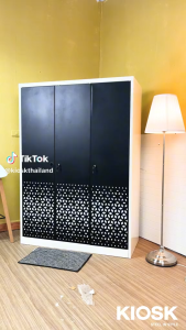 [E-tex E-Receipt] KIOSK ตู้เสื้อผ้ารุ่น KUM 3 บานประตู