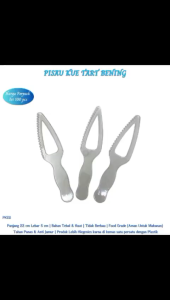 Pisau Kue Tart Pisau Cake Transparan Hygienis Kuat 22X5 Cm (Isi 100 Pcs-PK22)