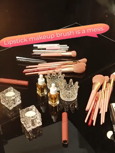 AWen Ember kosmetik yang dapat diputar rak desktop kotak penyimpanan ember kosmetik