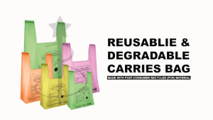 GREENMATE Beg Bawa Mesra Alam Boleh Guna Semula & Terurai - Reusable & Degradable Carries Bag