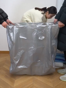 Bag For Clothes Storage 10PCS HDPE Bag Luggage Plastic Bag With Handle Multipurpose Storage Bag