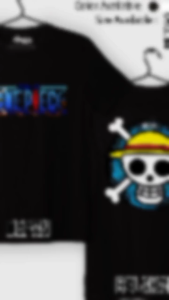 Baju Kaos Anak Laki Laki Kids T shirt Anime One Piece Logo Skull