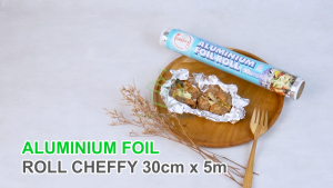 Aluminium Foil Roll Refill Cheffy 30 cm x 5 m Foil Wrap Pembungkus Makanan Alumunium Wrapping Food Alufoil Foil Roll