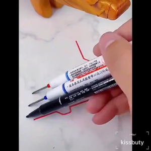 20mm Deep Hole Marker Pens Waterproof Long Tip Head Markers Metal Perforating Pen Extra Fine Tip Oil Marker Woodworking Marker Pens Extension Marker White Black Red Acrylic Paint Pens