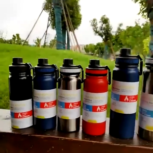 1000ml 304 Stainless Steel Thermos Flask Double Wall Vacuum Insulated Stainless Steel Sports Water Bottle