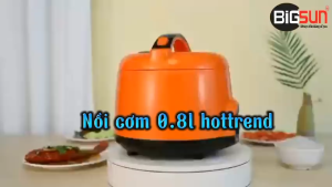 Nồi cơm điện Mini dung tích 0.8Lcông suất 350W ruột nồi chống dính toàn thân chắc chắn.