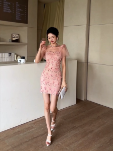 ZYHT EraVogue Váy nữ Váy hồng Váy tay phồng Váy lưới váy công sở hi-so váy cổ điển váy cưới váy dự tiệc váy dạ hội 50814