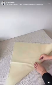 Flower Wrapping Paper Varian List Cloud Awan Frame Transparan Kertas Buket Bunga Florist kb6180