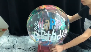 20Inch Transparent Bobo Clear Balloon Palm Leaf Love Printing Helium Balloons Wedding Birthday Baby Party Decoration
