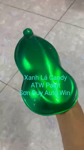 Xanh lá candy 2k tự bóng tỉ lệ 4:1 - Sơn xe máy ô tô lon 0.5kg 1kg