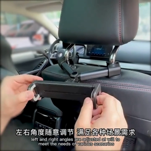 Adjustable Flexible Car Back Rear Seat Head Rest 360 Degree Angle Rotation Tablet Phone Pad Universal Holder Stand
