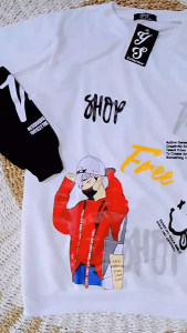 KIYOO-FASHION ATASAN PRIA KAOS SWEATER  MOTIF SHOP FACE LENGAN PANJANG CASUAL