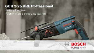[ BOSCH ] GBH 2-26 DRE Rotary Hammer With SDS-Plus