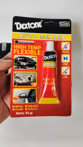 3 PCS LEM GASKET HIGH TEMP AUTO SEALER HITAM SILICONE SILIKON DEXTONE 30 GRAM