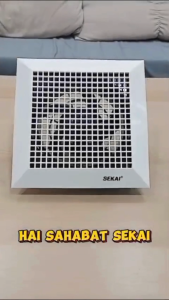 Exhaust Fan Ceiling SEKAI CEF 895 8\" / 1095 10\" / 1295 12\" | Kipas Angin Hexos Plafon Dak Langit-langit Atap 10 Inch 25cm