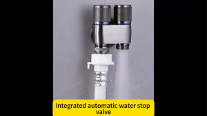 G1/2 Two Out Double Control Washing Machine Toilet Triangle Valve Kitchen Sink Bathroom Basin Faucet Accessories