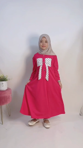 CF Kids Gamis Anak Perempuan Erina Pita Polkadot