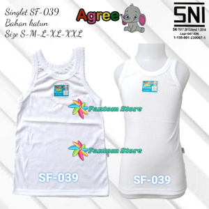 AGREE KIDS SF 039 - KAOS DALAM KAOS SINGLET ANAK CEWEK PEREMPUAN (UNTUK ANAK SD)
