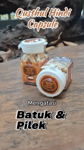 Kapsul qusthul hindi QUSHIN 2 VARIAN asli herbal qust al hindi qust al bahri batuk asma flu pernafasan 45 kapsul