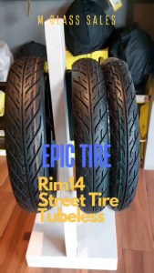 EPIC TL003 R14 STREET TIRE TUBELESS FOR CLICK125 GENIO110 BEAT110 SKYDRIVE MIO ADDRESS115 - 90x90 /80x90 /70x90