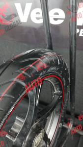 80/90-17 TL VEE RUBBER VRM431 80/90 - 17 50P TL for Honda RS & 80/90 - 17 TL 50P (Tubeless) Motorcycle Tires for Suzuki Raider