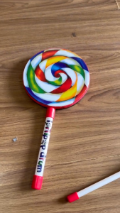 Trống Gõ Hình Kẹo Mút+Dùi