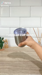 【RUMATIDY】MOKA Tumbler Gelas Stainless 304 Tumbler Cup Kedap Anti Bocor 300mL Tahan Panas Tahan Dingin