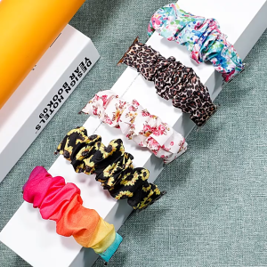 Tali Ikat untuk Watch Seri 10 9 8 7 6 5 4 3 2 1 SE 46mm 42mm 41mm 45mm 38mm 44mm 40mm Watch Wanita Ultra 49mm Tali Elastis Lucu