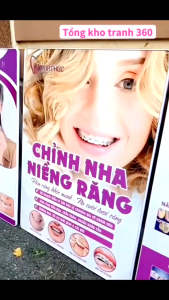 Tranh nha khoaTranh phòng răngRăng xứ thẩm mỹ Tranh tráng gương cao cấp