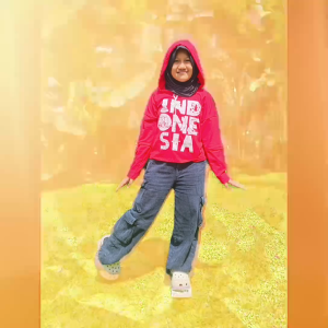 Little Pineapple Set Hoodie Jeans Melody Merdeka Anak Tanggung 9-14Y
