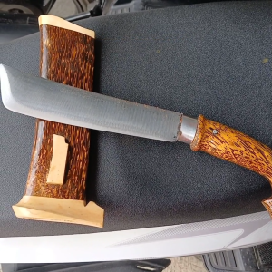 GOLOK KECIL AREN Premium 2025 Bahan Bilah Per Baja Asli - Alat Potong Dapur Elegan