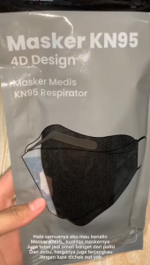 Bowin Masker KN95 4D Design 95% BFE PFE (Masker Kesehatan Model KF94)