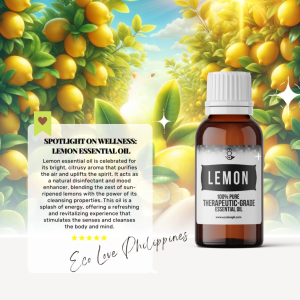 Eco Premium Lemon Essential Oil Therapeutic Grade Steam Distilled 100% Pure Vegan Aromatherapy