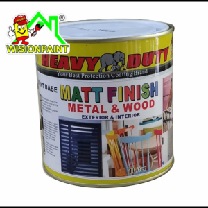 1016J ( MATT FINISH HEAVY DUTY ) 1L (FREE 1.5" BRUSH ) HIGH ENAMEL PAINT FOR WOOD / METAL