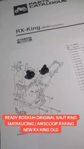 Sepasang baut Hitam Ori matakucing airscoop rxking Rx king