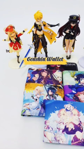Socute Genshin Impact Bi-fold Wallet Dompet