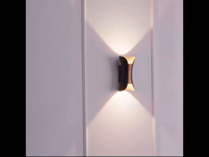 GOGEOUS Lampu Dinding Outdoor Minimalis Modern Hias Tempel Aesthetic 4/6/8/12/18 Watt Teras Taman Ruang tamu Kamar tidur Hitam Waterproof Klasik Indoor Lampu Dinding Outdoor LED