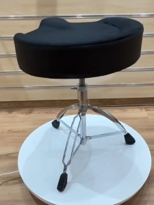 เก้าอี้กลองอานม้าเบาะใหญ่นั่งสบายขาตั้งสแนร์ขาสแนร์ขาตั้งสแนร์แบบโลหะ3ขาปรับสูงได้50-70ซม ซมเก้าอี้กลองรับน้ำหนััก:150kg