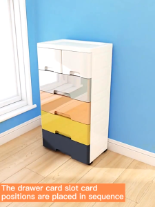 Johor Seller | 5/6/7 Layer Vertical Plastic Drawers Dresser Storage Cabinet