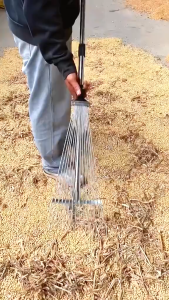 Cây Cào Cỏ Chổi Thép Cào Lá Làm Vườn Gấp Gọn Có 15 Răng Đa Năng Có Thể Điều Chỉnh Cao Thấp Và Độ Rộng Răng