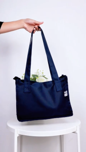 Tas Bahu Kerja Wanita: Tas Kerja Polos & Bahan Kanvas Fashion Korea