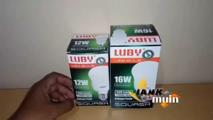 Lampu LED Bulb 8W Luby Squash Cahaya Putih Terbaru