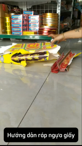 Ngựa giấy Ngũ hành[5 màu] tự cúng[tự ghépdễ dàng vận chuyểnchi phí rẻ]