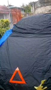 2 Tone Car Cover for TOYOTA WIGO 2024 Reflectorized Taffeta Nylon Water Repellent Sunproof Dustproof High Quality- MS