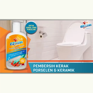 4 Botol EZCLEAN Pembersih Kerak Kloset Lantai Kaca Cermin Aquarium Kran Wastafel Stainless Dapur Wajan Gosong