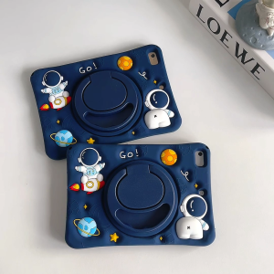 PsDs Astronaut Samsung Tab A7 Lite A9 Plus Unbreakable Protection Cover Case Rotation Holder Stand