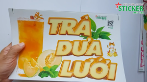 🔥 MIẾNG DÁN TRÀ DƯA LƯỚI TRANG TRÍ TIỆM TRÀ QUÁN NƯỚC 🔥 DÁN TƯỜNG XE CỬA KÍNH... SANG TRỌNG