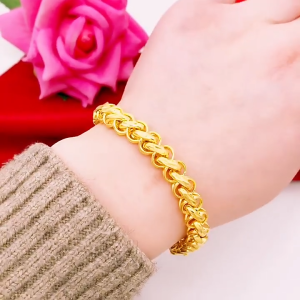 916 original gold domineering twist bracelet for men gift