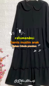 GAMIS ANAK CRINKLE // GAMIS MUSLIM ANAK ANAK 6 - 12THN